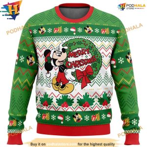 Mickey Merry Christmas Ugly Sweater, Funny Womens Christmas Sweater Idea