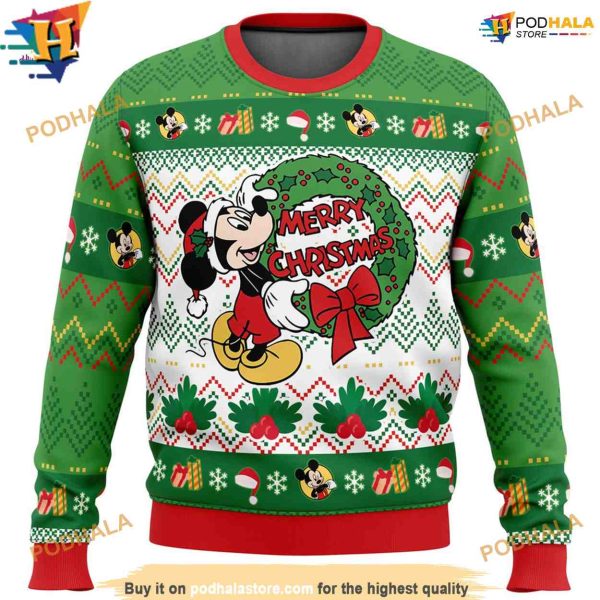 Mickey Merry Christmas Ugly Sweater, Funny Womens Christmas Sweater Idea