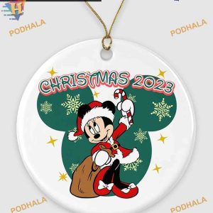 Mickey & Minnie Holiday 2023 Ornament, Disney Christmas Ornament for Trees