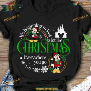 Mickey & Minnie Mouse Christmas Tee, Family Christmas Shirt Ideas