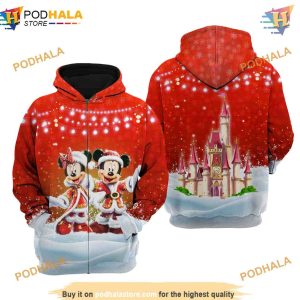 Mickey Minnie Red Christmas Disney 3D Hoodie for All Great Gifts 1