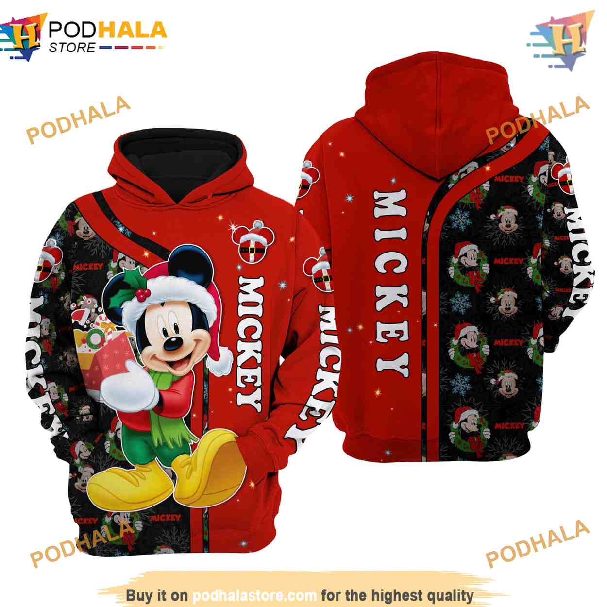 Disney Mickey Mouse Funny 3d Hoodie, Mickey Mouse Gifts - Bring