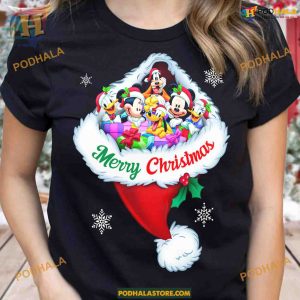 Mickey Mouse Christmas Hat Shirt, Family Christmas Shirt Ideas