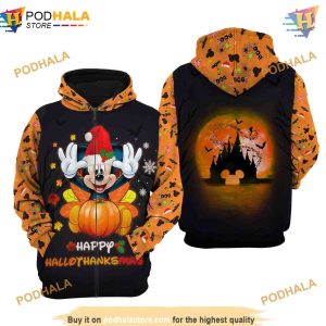 Mickey Mouse Hallothankmas Disney 3D Hoodie Perfect Gifts 2