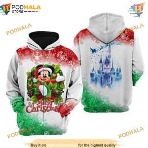 Mickey Mouse Merry Christmas Disney Cartoon 3D Hoodie Apparel 2