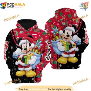 Mickey Mouse Red Christmas Disney 3D Hoodie Ultimate Disney Gifts 1
