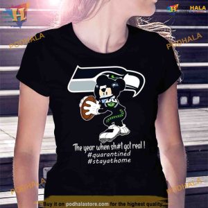 Mickey Mouse Seattle Seahawks The Year When Shit Got Real Shirt For Women Men