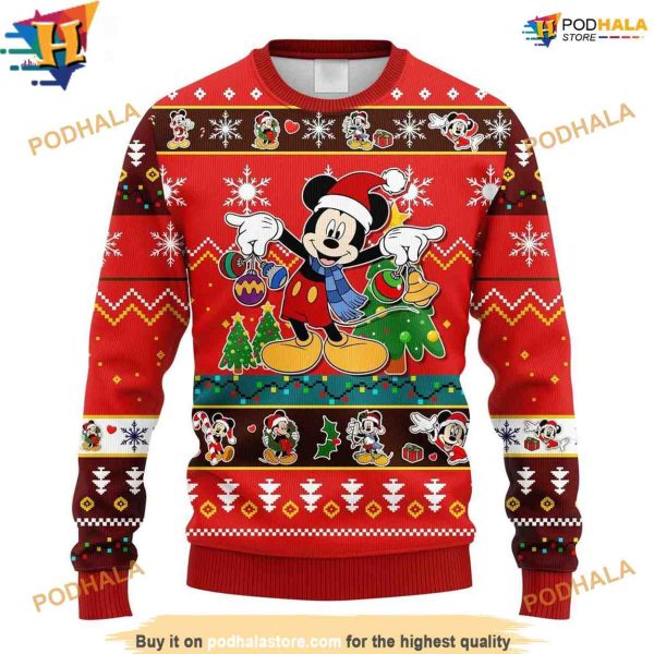 Mickey Ugly Christmas Fun Sweater, Cute & Funny Xmas Gifts for Her