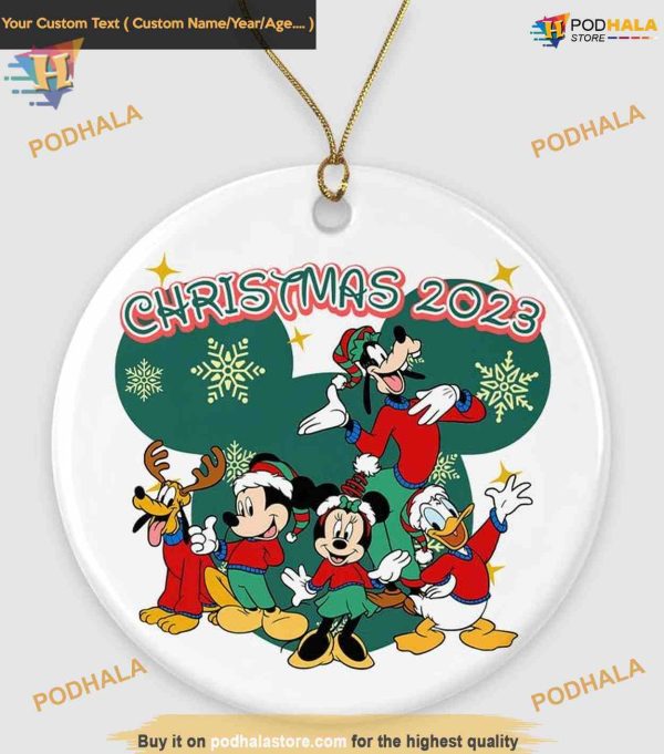 Mickey and Friends Ornament, 2023 Disney Christmas Ornament for Celebration