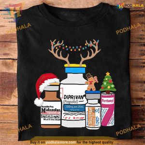 Midazolam Reindeer Drugs Shirt, Funny Christmas Gift Ideas