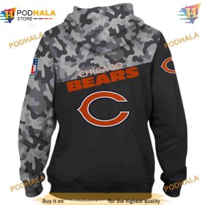 Military 3D Chicago Bears Hoodies NFL Chicago Bears Apparel New Season 2