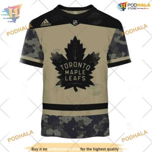 Military Appreciation Camo Authentic NHL Toronto Maple Leafs 3D Hoodie Merch 3