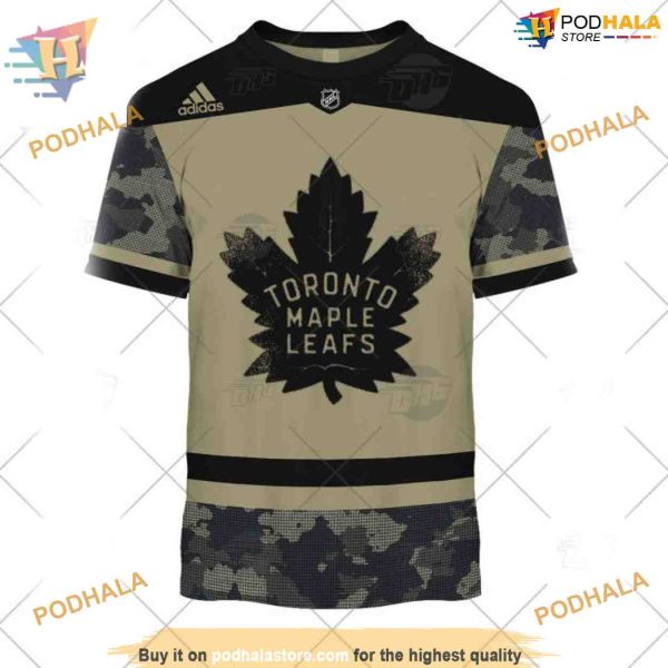 Military Appreciation Camo Authentic NHL Toronto Maple Leafs 3D Hoodie Merch