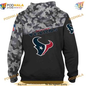 Military Style Houston Texans 3D Hoodie Long Sleeve Sweatshirt 2