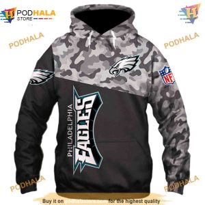 Military Style Philadelphia Eagles 3D Hoodies NFL Eagles Apparel 1