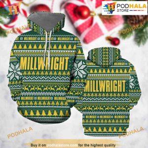 Millwright Happy Xmas 3D Funny Hoodie Christmas, Xmas Gifts