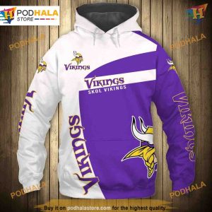 Minnesota Vikings Cheap 3D Sweatshirt, NFL Apparel Gift
