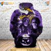 Minnesota Vikings Horror Night 3D Hoodie, Halloween NFL Apparel