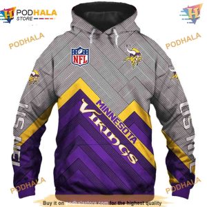 Minnesota Vikings NFL Hoodie 3D, Affordable Long NFL Apparel Pullover