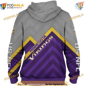 Minnesota Vikings NFL Hoodie 3D Affordable Long NFL Apparel Pullover 2