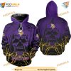 Minnesota Vikings NFL Hoodie 3D, Halloween NFL Merchandise Skull Print
