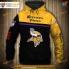 Minnesota Vikings Skull NFL Hoodie 3D, Bold NFL Merchandise for Fans