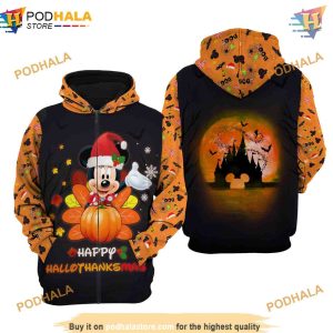Minnie Mouse Hallothankmas Disney 3D Hoodie, Unique Disney Gifts