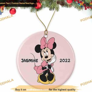 Minnie Mouse Posing Pink Ornament, Classic 2023 Kids Disney Ornament