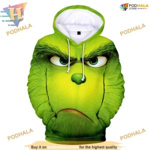 Mischief Maker Grinch 3D Hoodie, Unique Creative Christmas Gifts