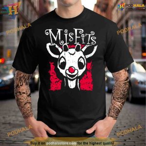 Misfits Of Christmas Town Rudolph The Red Nosed Reindeer Shirt For Women Men 2