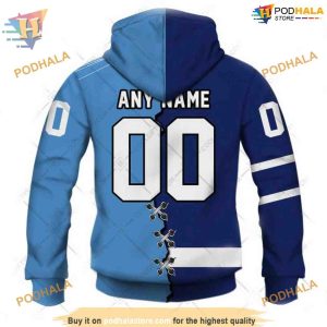Mix CFL Toronto Argonauts NHL Toronto Maple Leafs Hoodie 3D 2
