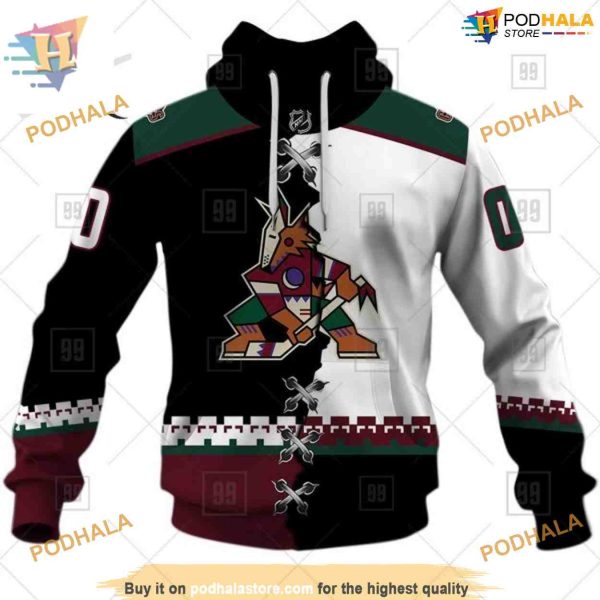 Mix Jersey 2023 Style NHL Arizona Coyotes Hoodie 3D, Personalized Arizona Coyotes Gear