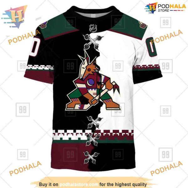 Mix Jersey 2023 Style NHL Arizona Coyotes Hoodie 3D, Personalized Arizona Coyotes Gear