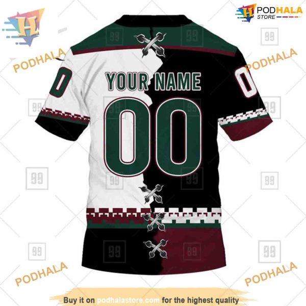 Mix Jersey 2023 Style NHL Arizona Coyotes Hoodie 3D, Personalized Arizona Coyotes Gear