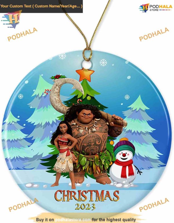 Moana Keepsake Christmas 2023 Ornament, Disney Ornament for Festive Tree Decor