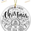 Modern New Home 2023 Christmas Ornament, Personalized First Home Decor