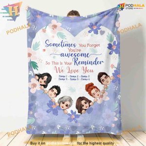 Mom's Awesome Christmas Blanket, Personalized and Heartfelt