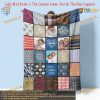 Mom's Quilt Pattern Blanket, Personalized Photo Gift, Birthday Christmas