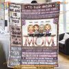 Mom's Times of Love Personalized Blanket, Christmas Birthday Gift