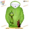 Monster Mischief Grinch Hoodie, 3D Christmas Apparel, Creative Christmas Gifts