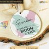 Moon & Back Ceramic Keepsake, Personalized Love Ornament