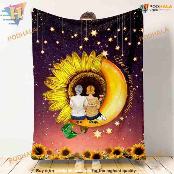 Mother’s Christmas Sunshine Personalized Day Blanket