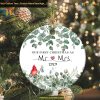 Mr & Mrs 2023 First Christmas Personalized Family Ornaments