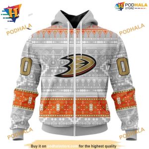 NEW Customized NHL Native Design Special Anaheim Ducks Hoodie 3D 2
