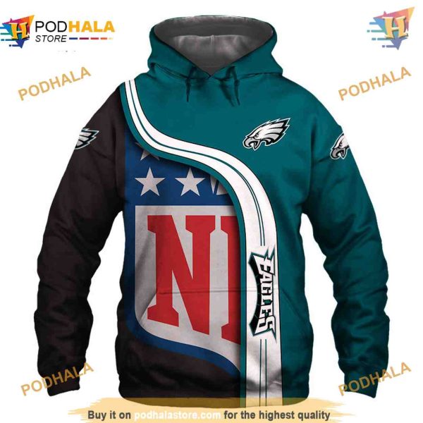 NFL Fans’ Philadelphia Eagles 3D Hoodie Sweatshirt, Eagles Gifts