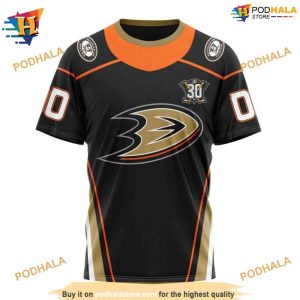 NHL 2023 30th Anniversary Home Personalized Anaheim Ducks Hoodie 3D 3