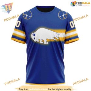 NHL Buffalo Sabres New Gradient Personalized 3D Hoodie Sabres Apparel 3