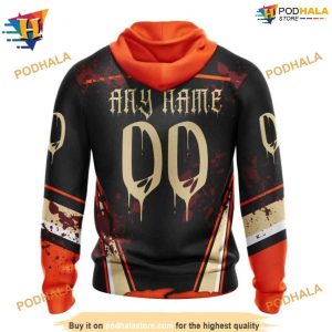 NHL Jersey Your Ribs Design Halloween Anaheim Ducks Hoodie 3D 2