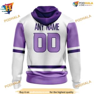 NHL Personalize 2023 Hockey Fight Cancer Anaheim Ducks Hoodie 3D 2