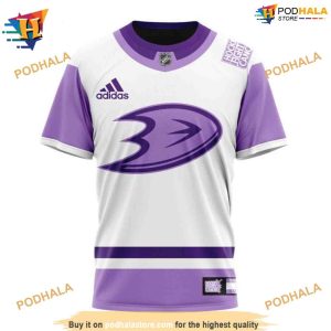 NHL Personalize 2023 Hockey Fight Cancer Anaheim Ducks Hoodie 3D 3